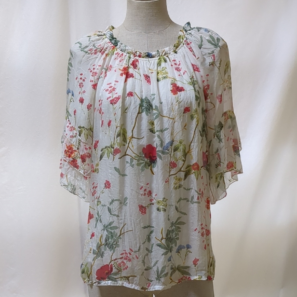 Bellambra Silk Chiffon Floral Blouse